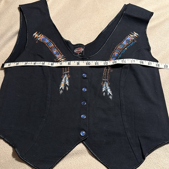 HARLEY DAVIDSON. XL. 100% Cotton. super cute. Excellent Snap Front GIFT - Picture 6 of 6